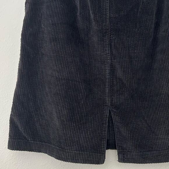 Vintage Cherokee corduroy knee length skirt slit 90s Y2K western boho grunge S - Picture 7 of 9
